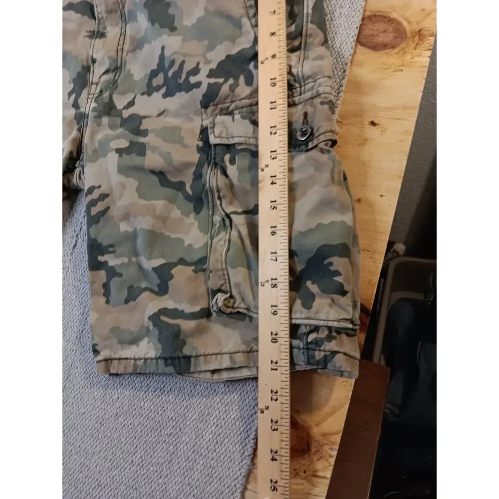 Levis Cargo Shorts‎ Mens 36 Woodland Camo Outdoors Hiking Gorp Core Beach